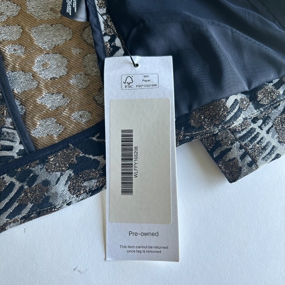 Lafayette Grey Black Cream Polyester Blazer size 14 - Picture 12 of 15